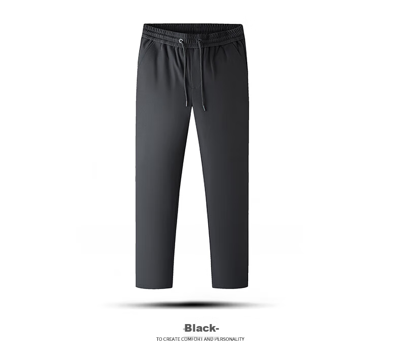 Yalu Men's Thickened Goose Down Straight Leg Pants Warm Loose Fit Fleece-Lined Winter 2025 Cold-Resistant Outdoor Trousers 15
