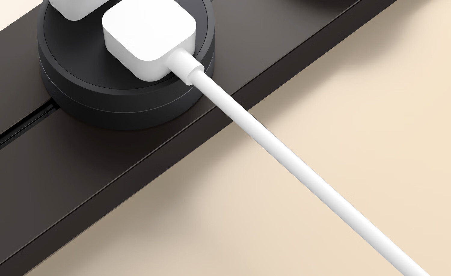 Shidun Track Socket, Surface-Mounted Movable Sliding Rail Socket, Dining Cabinet Kitchen No-Drilling Track Switch Socket, 50cm + 3 Five-Hole Sockets, Black Coffee Color 15