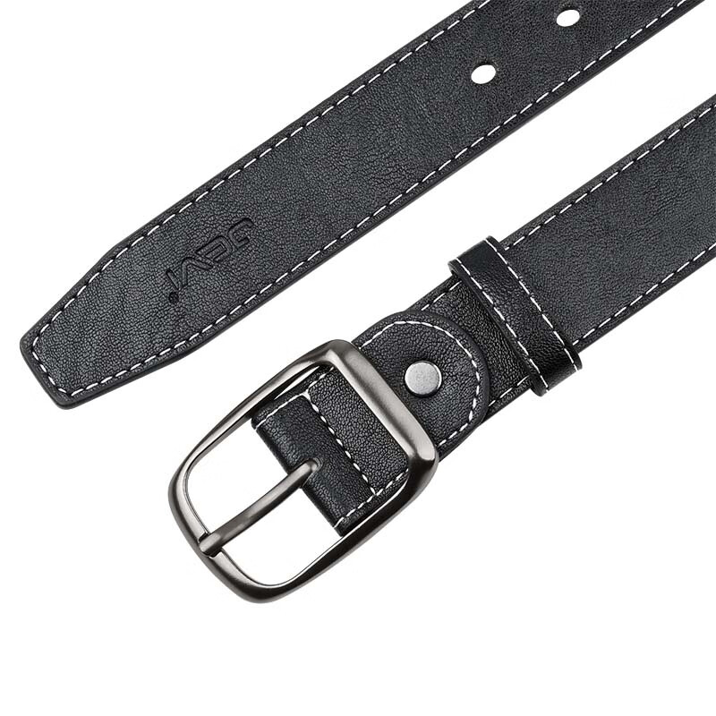 JEVI Men's Belt, Ins Student Korean Style, Youthful Denim Waistband, Trendy Versatile Pin Buckle, Fashionable Trouser Belt, Men's Leather Belt 4