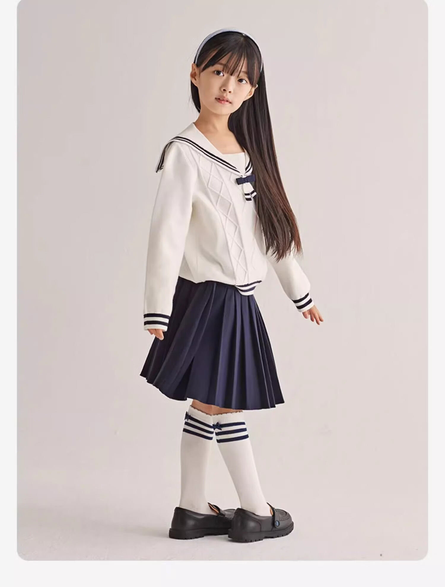 DAVE & BELLA [Celebrity Style] Children's Leather Shoes, Boys' Black Dress Shoes, Performance Shoes for Girls, Spring And Autumn Footwear 11