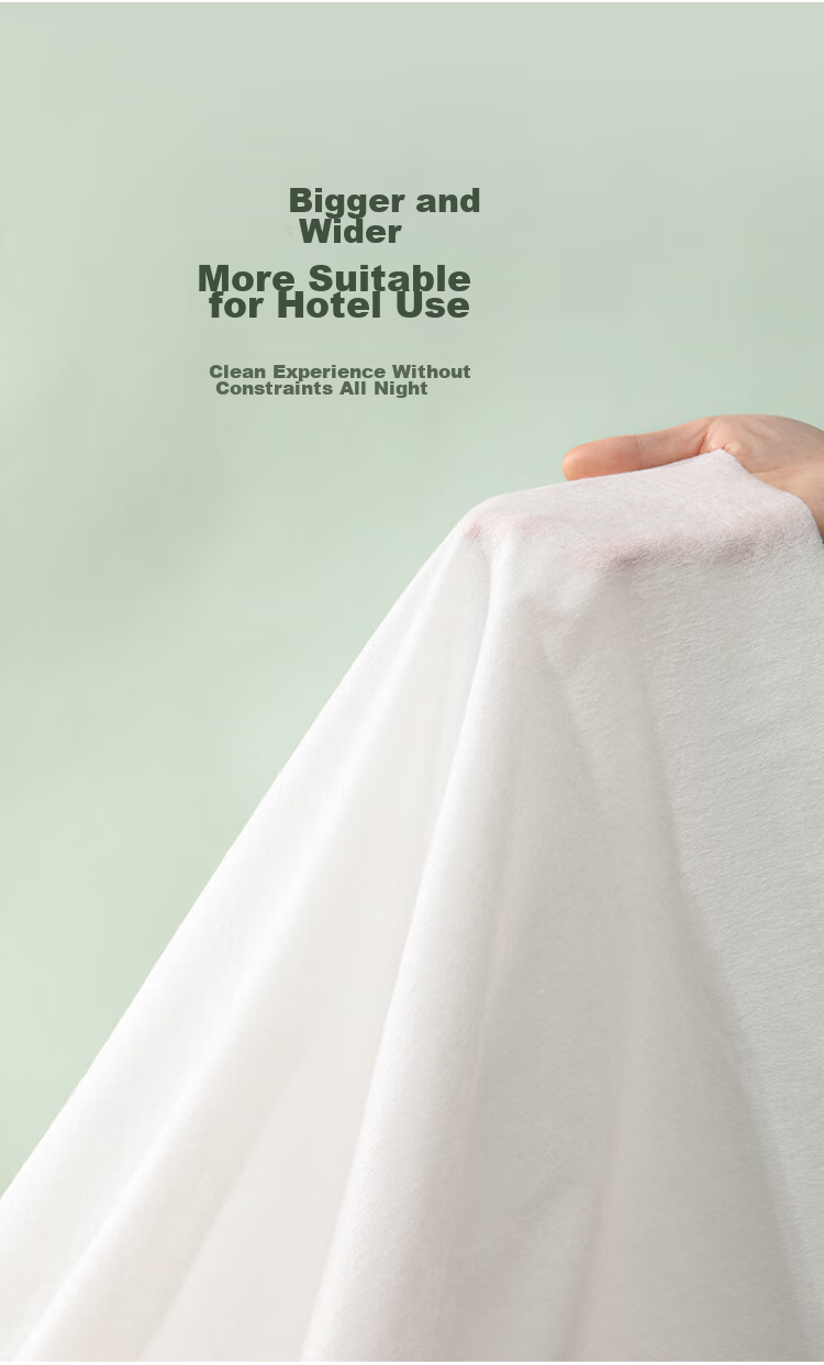 EWPLORE WASP Disposable Four-Piece Set: Disposable Bedsheet, Duvet Cover, Pillowcases, Thickened Travel Hotel Guesthouse Hygiene Barrier And Sterilizatio 4