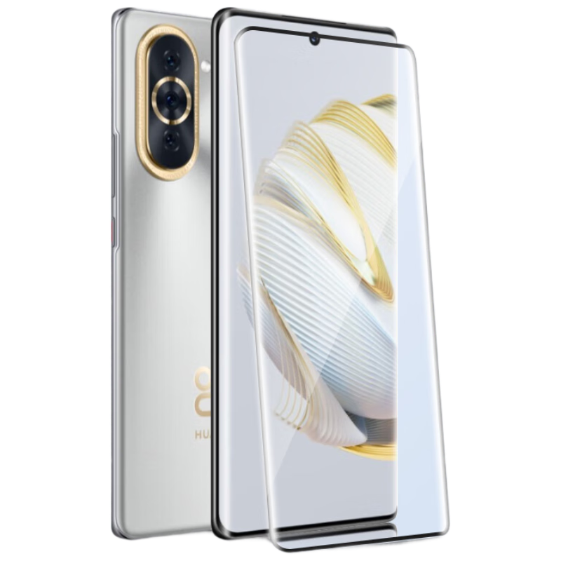 Baozou [Compensation for Defective Products] Suitable for Huawei Nova 10 Tempered Glass Screen Protector, HUAWEI Nova 10 Phone Film, Curved Full-Screen HD Anti-Scratch Anti-Fingerprint Protective Film