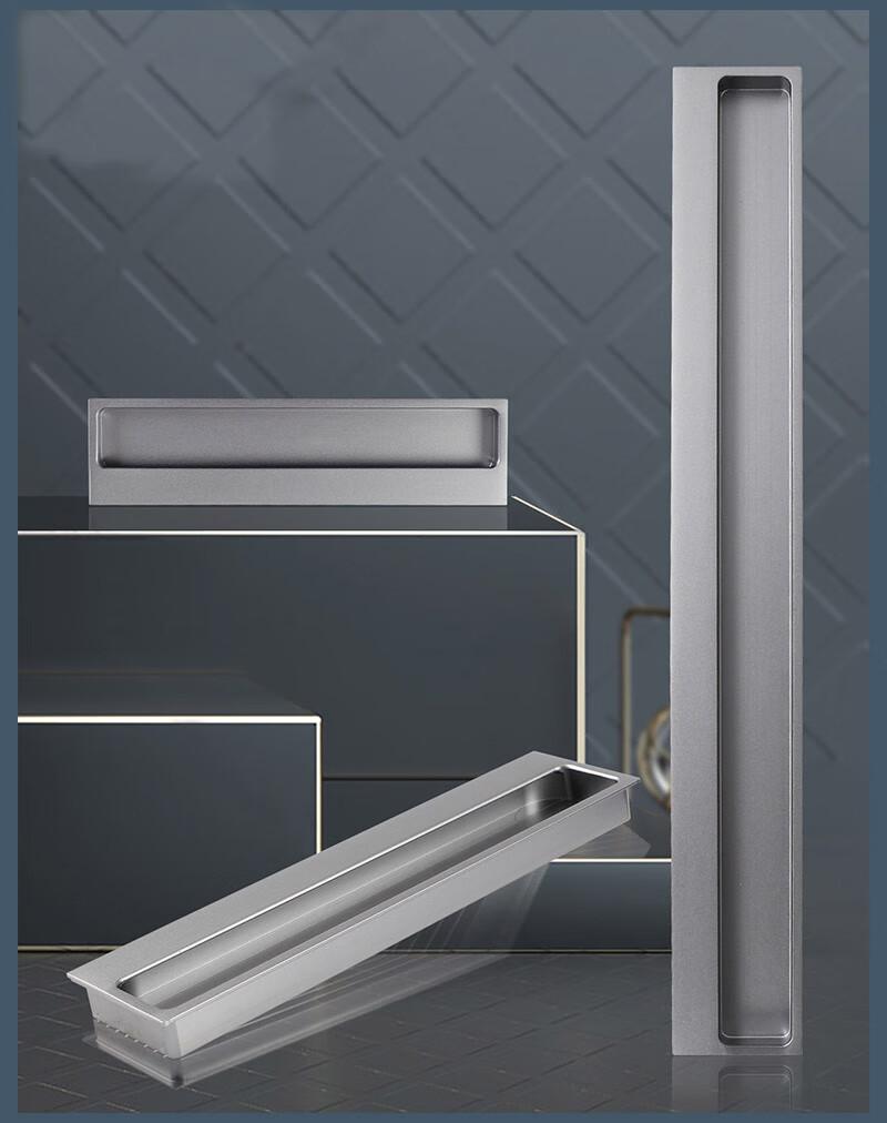 移门衣柜门拉手推拉门嵌入式折叠门衣柜门暗拉手暗装隐形谷仓门拉手