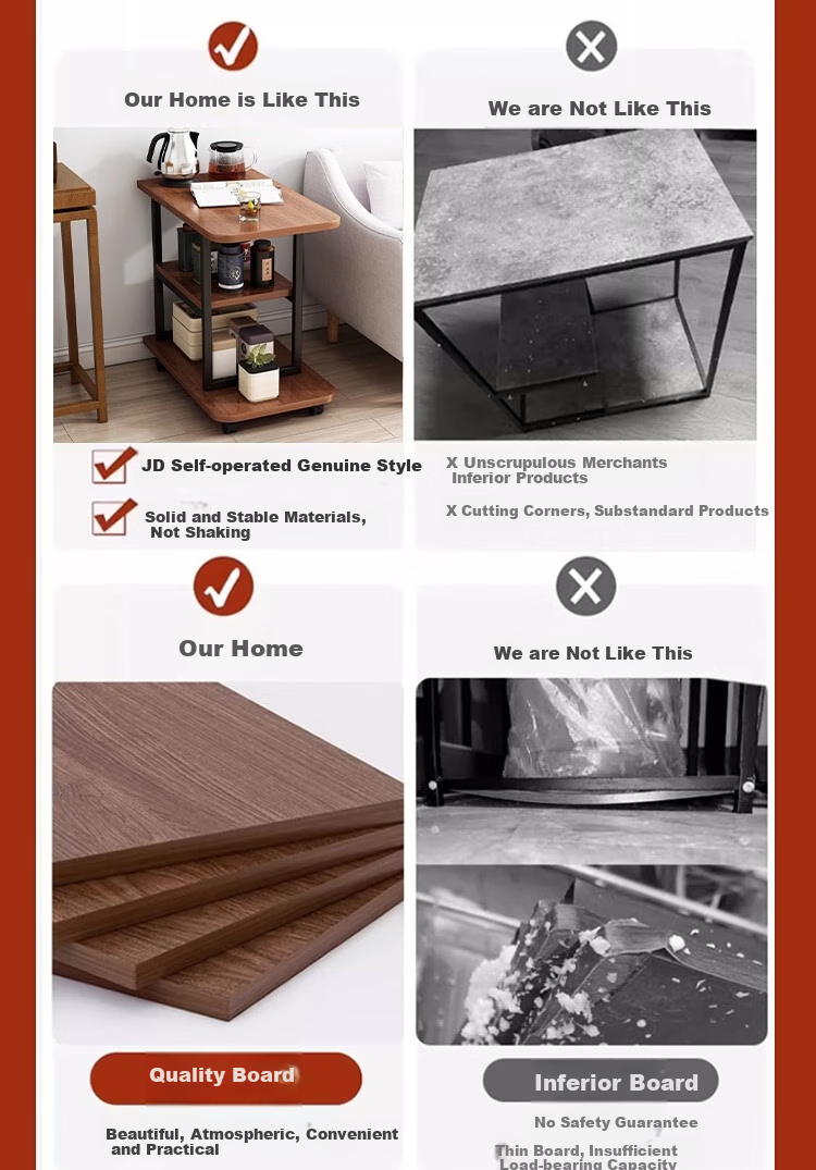 Anerya Coffee Table, Living Room Small Table, Luxurious High-End Sofa Side Cabinet, Small Round Table, Home Bedside Table 3