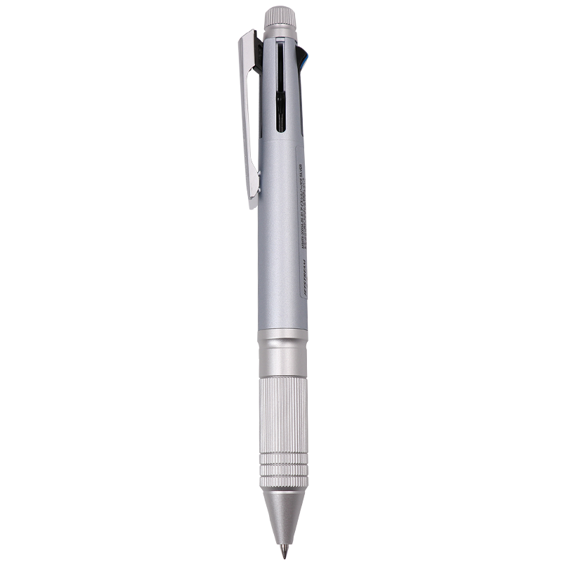Uni Mitsubishi Five-In Multifunctional Pen Business Medium Oil Pen Signature Pen Ballpoint Pen (Four Colors Ballpoint Pen + Mechanical Pencil) Silver-White Barrel MSXE5-2000A