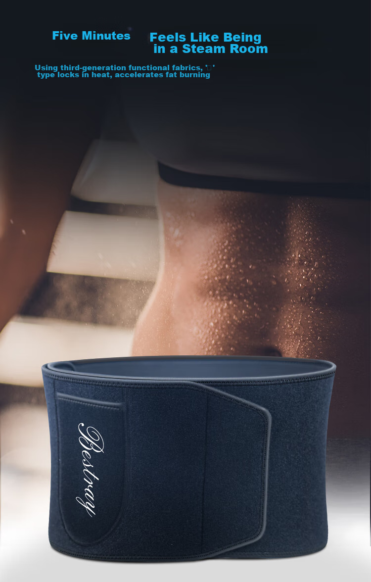 Bestray Sweat-Inducing Fat-Burning Waist Belt for Weight Loss, Fitness, Sweating, Back Support, Abdominal Slimming, Waist Trimmer, Body Warmer 4