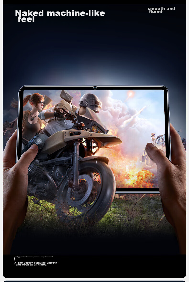 Shanmo Tempered Glass Screen Protector for iQOO Pad 6 Pro VIVO Pad 6 Pro 13.2-inch 2026 Model Anti-Fingerprint HD Tablet Film 8
