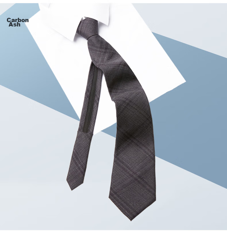 Luomeng Men's Necktie JK Formal Wedding Groom's Tie, 7cm Thin Style, No-Tie Zipper, Gift Box Set for Boyfriend 15