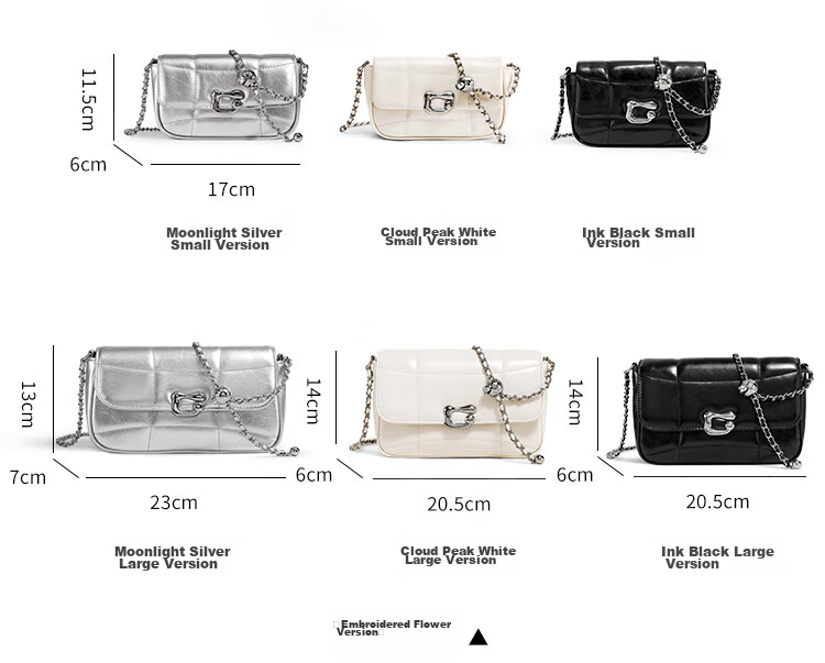 Mood New Versatile Chain Crossbody Bag, Light Luxury Niche High-End Exquisite Commuter Underarm Bag, Birthday Gift for Wome 20