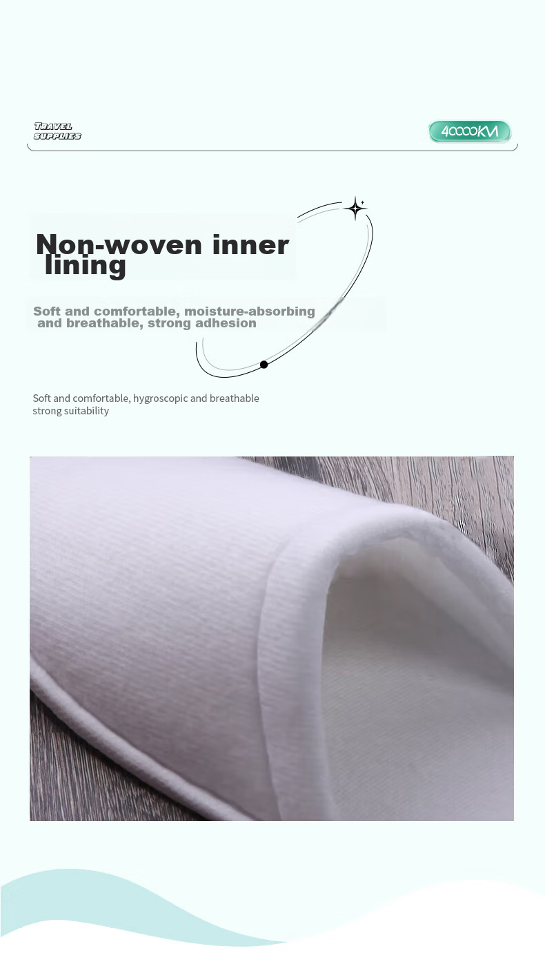40,000 Kilometers 5 Pairs Disposable Slippers Autumn Winter Guest Home Hotel Non-Slip Thickened Indoor Unisex Travel Portable 5