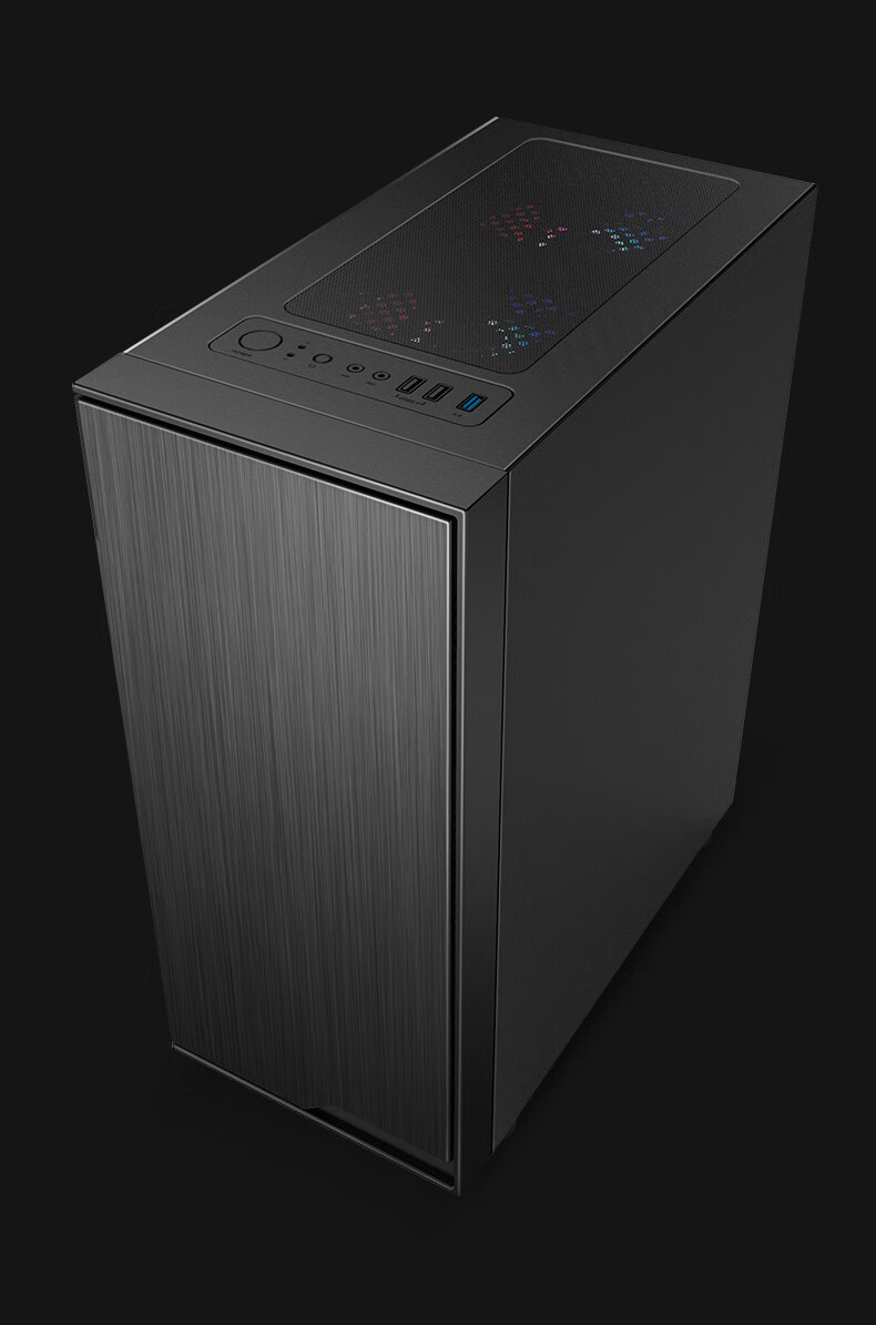 航嘉(huntkey)gs400c黑色机箱(侧透/支持atx/宽体游戏电脑机箱/支持长