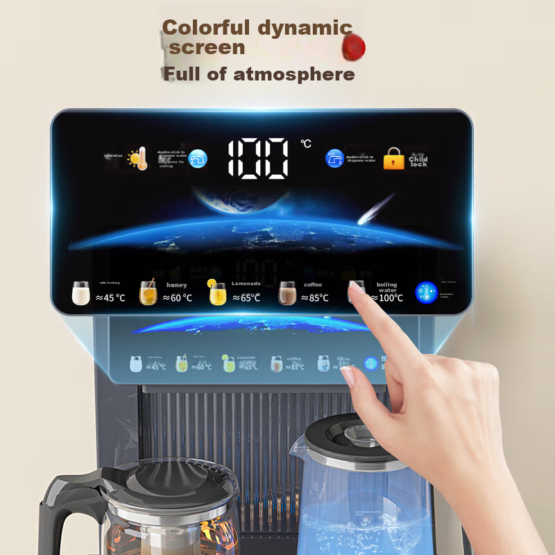 MeiLing Home Water Dispenser with Cooling And Heating Functions, High-End Smart Remote Control, Bottom-Loading Water Tank, Touch Control Large Screen, One-Touch Temperature Selection, Cold And Hot Model MY-C956