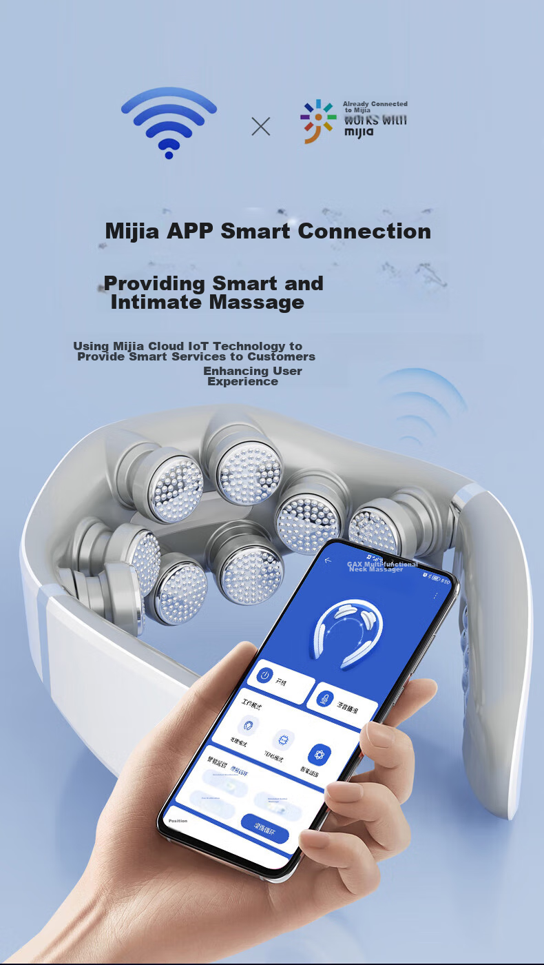 Manyue Cervical Massager, Shoulder And Neck Massage Device, Neck Massager with Smart APP 6D, Birthday Gift 11