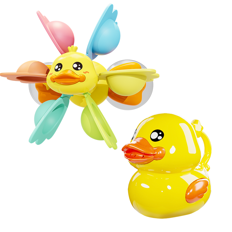 BIG TAYLOR Bath Toy, Baby Soothing Duck, Children's Windmill Shower Spinner, Birthday Gift for Boys And Girls