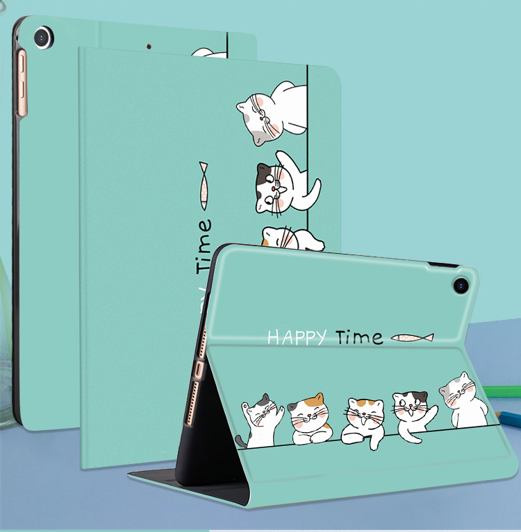Jiangming Compatible with Apple IPad 7th/8th/9th Generation 10.2-Inch Tablet Protective Case, Full Coverage Shockproof Smart Sleep Cartoon Design Cover for 10.2-Inch IPad 13