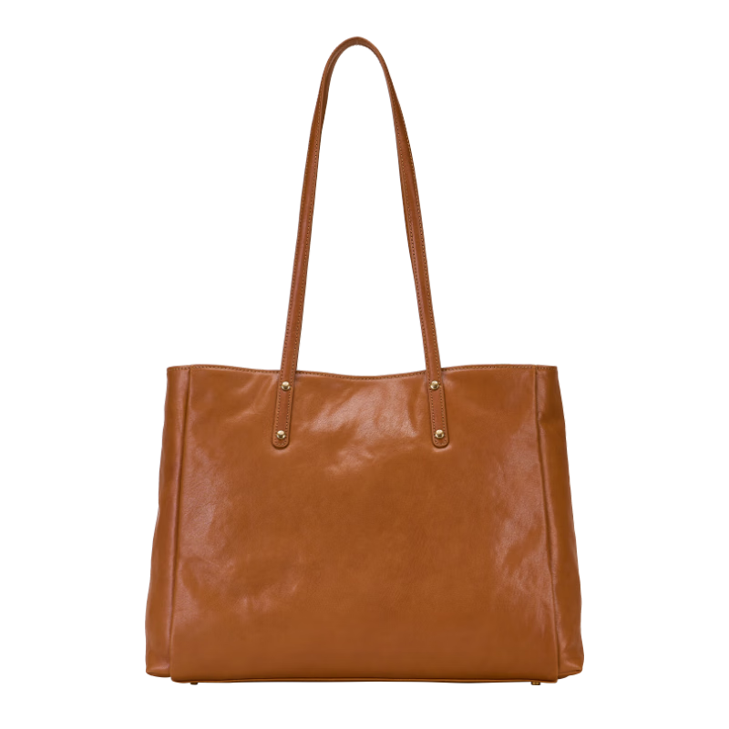 Hush Puppies Women's Full-Grain Leather Large Capacity Tote Bag Gift for Women's Day Girlfriend Wife
