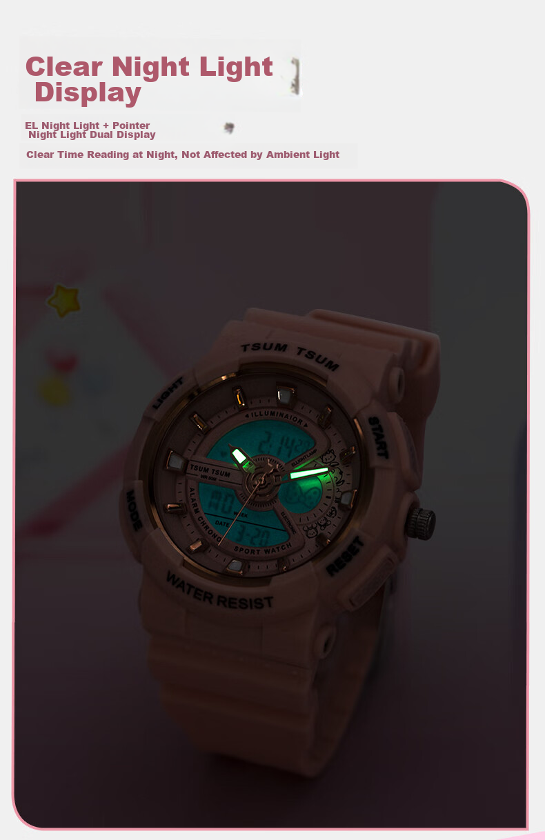 Disney Sports Waterproof Watch for Middle And High School Exams Only, Time-Telling Electronic Watch for Primary, Junior High And Senior High School Students And Childre 10