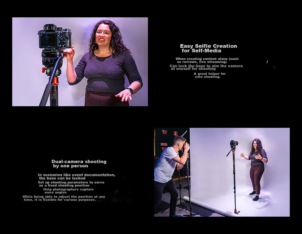 IFOOTAGE C180F-P Carbon Fiber Monopod, Foot-Operated Unlocking, Professional Photography And Videography Tripod, DSLR Camera And Camcorder Hydraulic Damping Ball Head Monopod 10