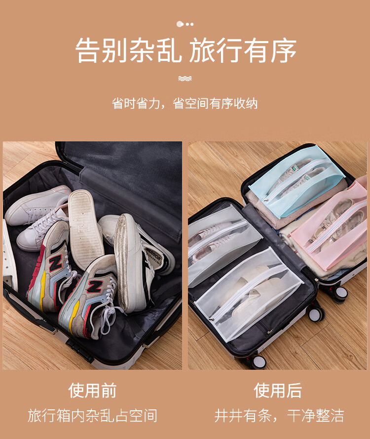 Banzheni Shoe Storage Bag, Portable Large Suitcase for Travel, Sneaker Organizer, Dust-Proof Gadget for Business Trips And Daily Use 5