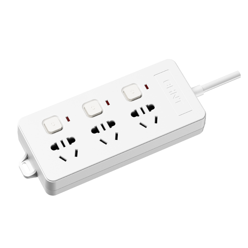 CHNT Split Control Socket/power Strip/outlet Strip/power Bar/extension Cord, 3 Outlets with Independent Switches, 10A, 2130-3m