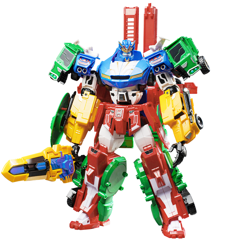 DISON Transforming Alliance Super Transformation War God Five-In Transforming Children's Toy, Boys' Transformers Robot, Back-To And Birthday Gift