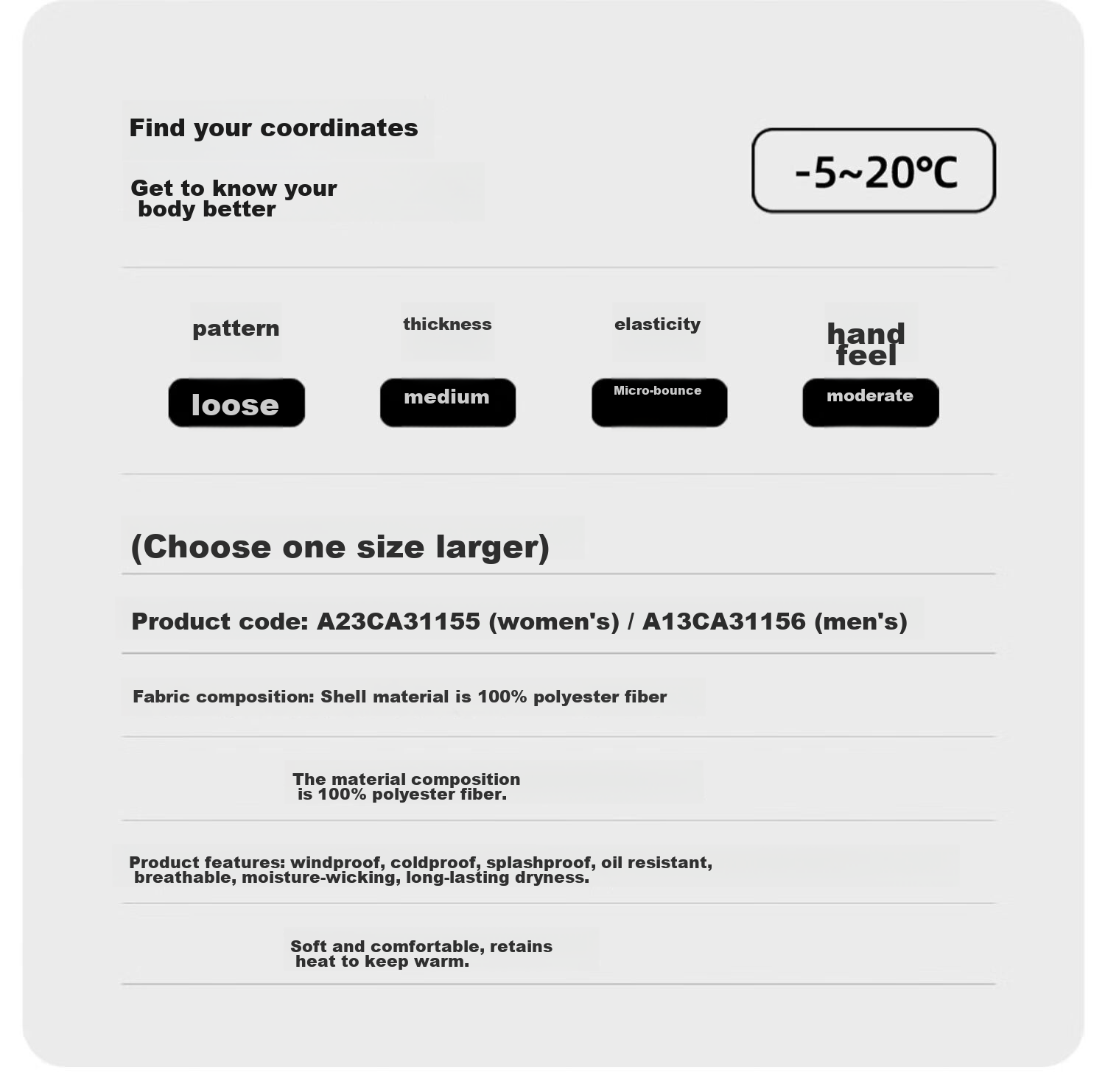 CAMEL Outdoor Waterproof, Windproof, And Breathable Jacket for Men And Women, Three-In Fleece-Lined Warm Mountaineering Coat 28