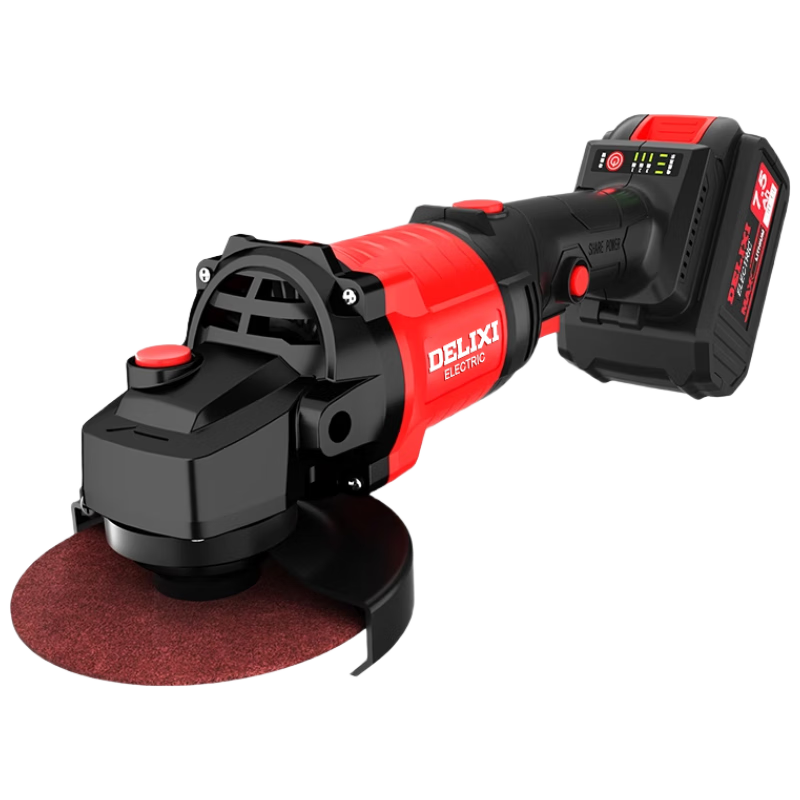 Delixi Electric Brushless Lithium Battery Angle Grinder Cordless Polisher Cutting Grinder Electric Polishing Machine