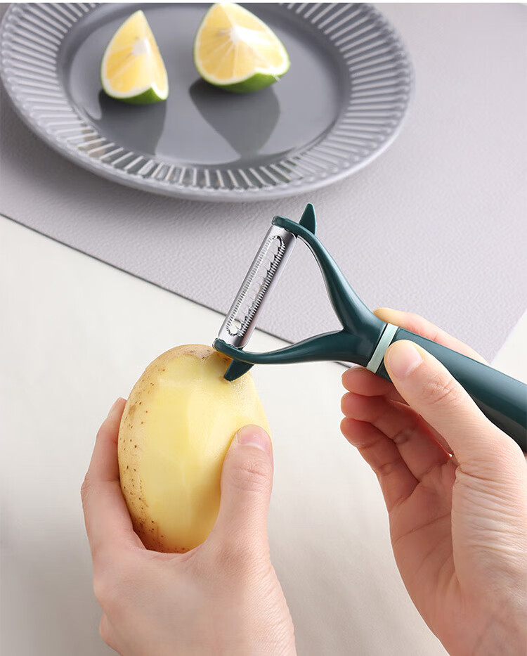 Baijie Fruit Peeler, Multi-Functional Apple Peeling Knife, Portable Peeling Tool, Two-Piece Set 5