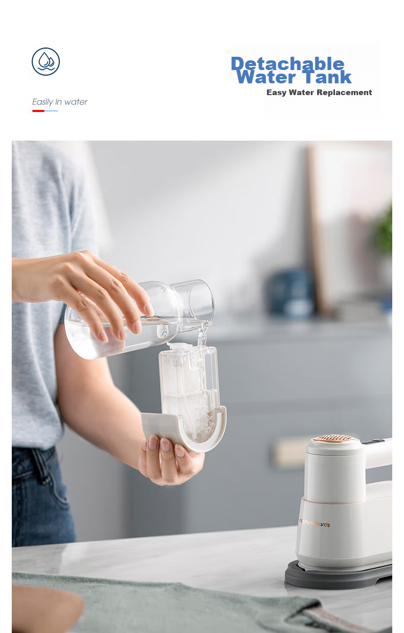 Morphyrichards Handheld Garment Steamer, 20g/min Water Tank Capacity 100ml, Steam Iron for Home Use, Clothing Care Machine, Portable Travel Garment Steamer MR2033 25