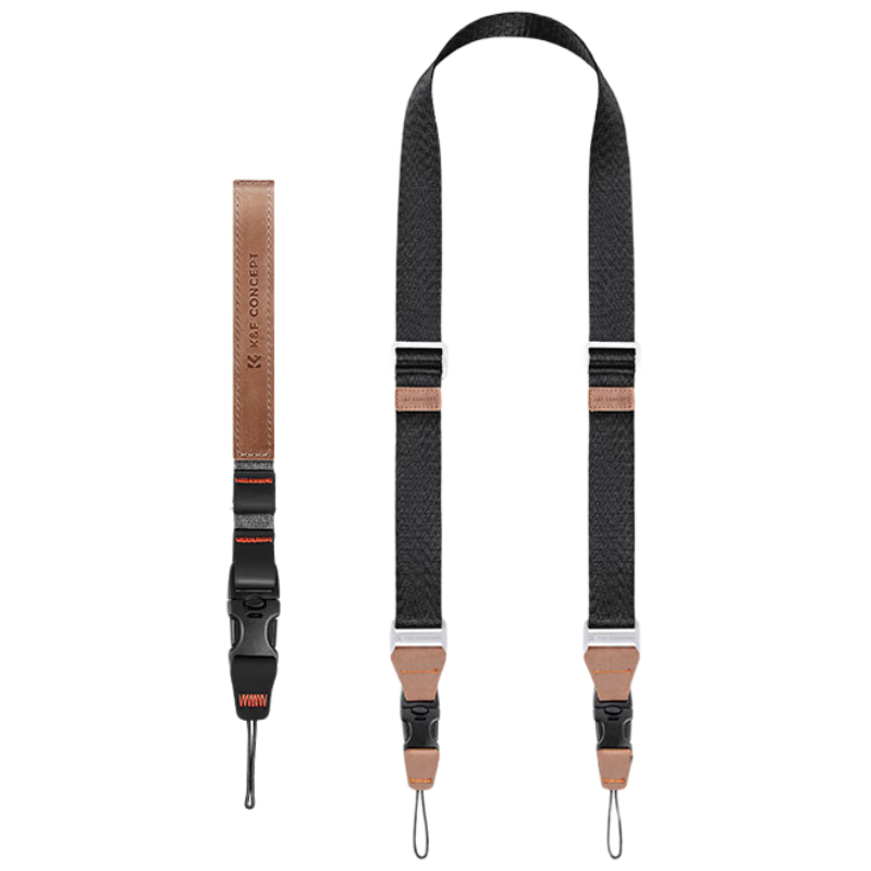 Zhuoer KF13.115V1 Camera Strap Wrist Strap Quick Release Shoulder Strap Suitable for Canon Sony Leica Mirrorless And DSLR Crossbody Decompression Camera Shoulder Strap DSLR Neck Strap Neck Strap Phantom Black