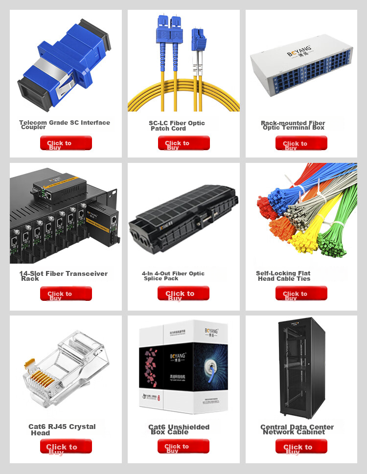 BOYANG Gigabit Single-Mode Fiber Optic Transceiver Pair, Single-Fiber Transceiver, Optical-Electrical Converter, Lightning Protection SC Interface, Built-In Power Supply within 25 Kilometers, BY-NG613A/B 13