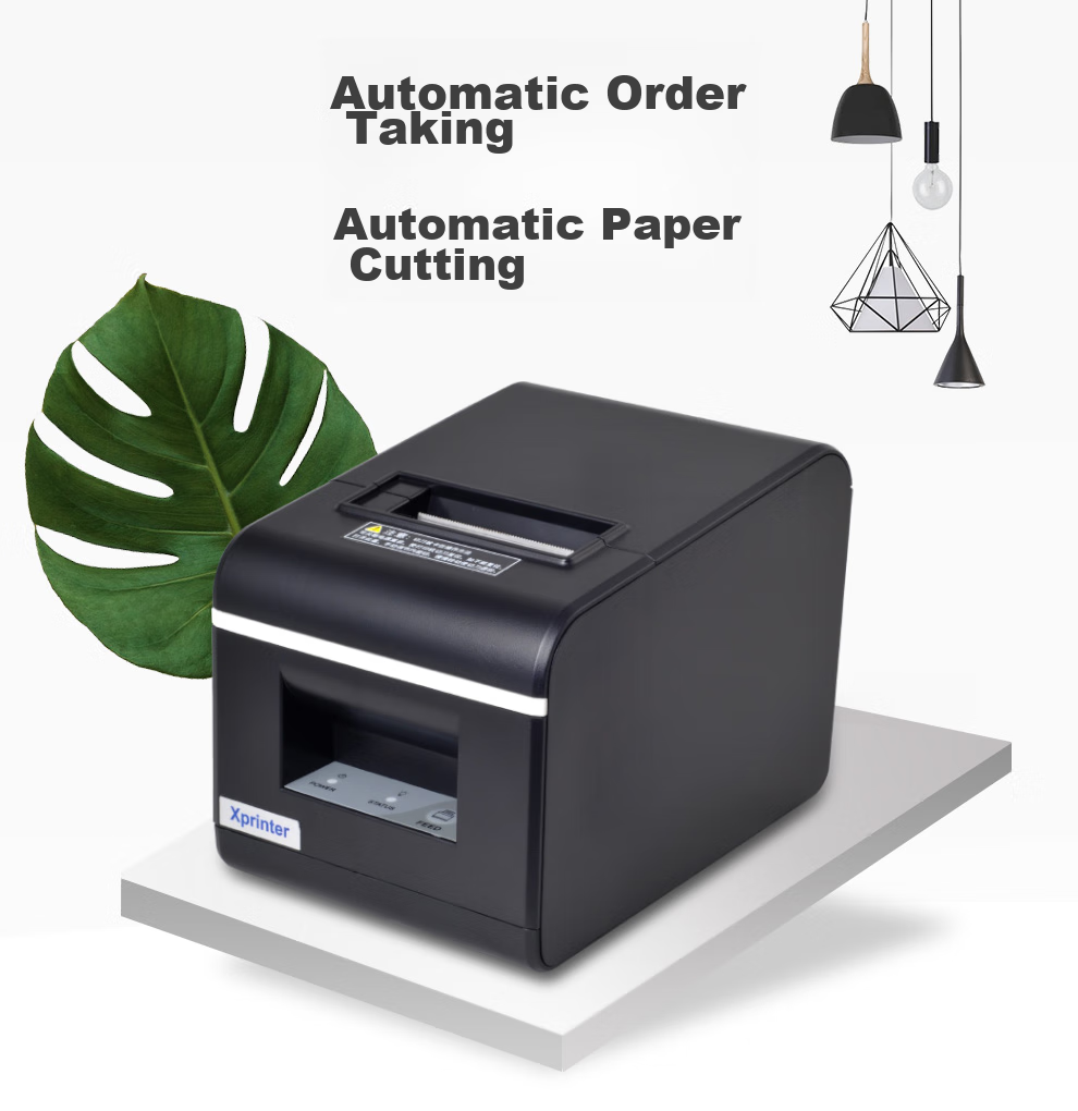 XINYE XP-Q90EC 58mm Thermal Receipt Printer with Automatic Paper Cutter, Meituan Takeout Supermarket Retail Cashier Receipt Printer with Cutter, Computer USB Versio 1