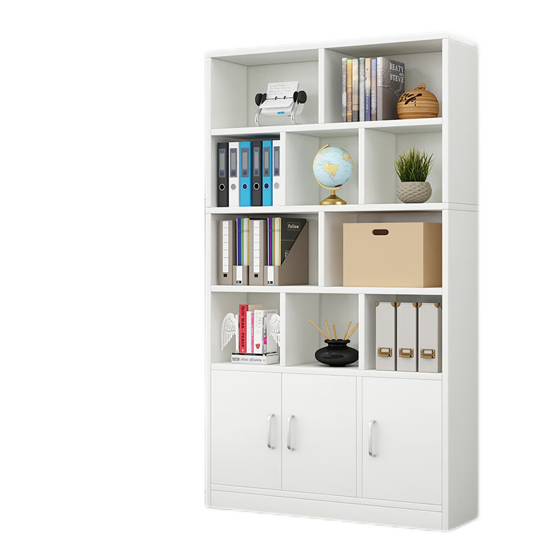Yameile Floor-Standing Integrated Bookshelf, Wall-Mounted Storage Cabinet for Office And Living Room, Solid Wood Core Bookcase And Shelf Unit