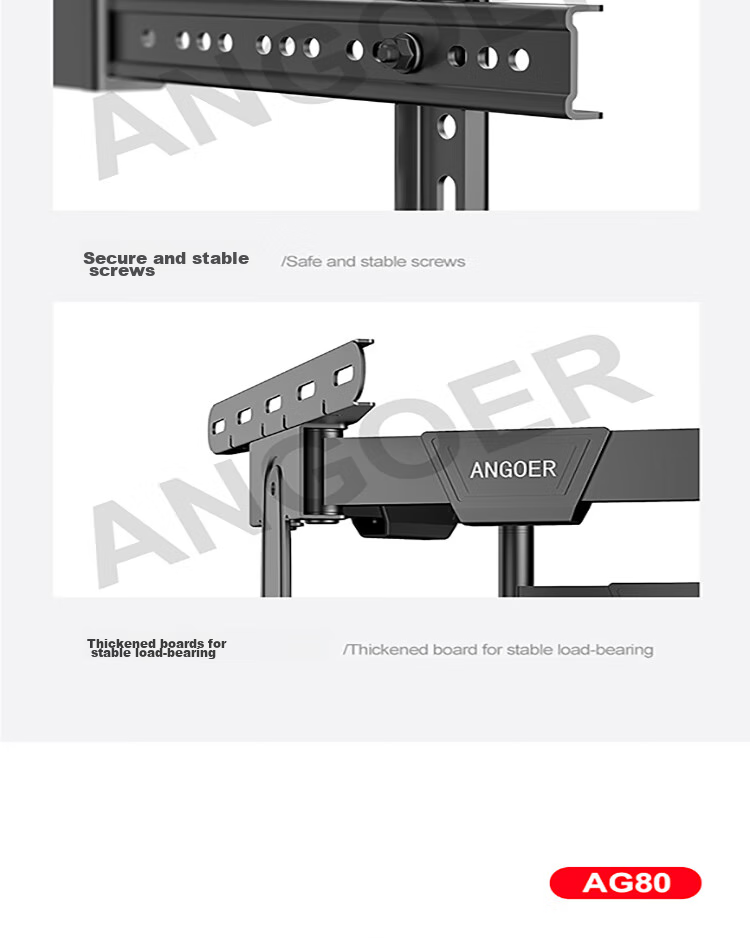 Aige Universal TV Mount Suitable for 55-120 Inch Extendable Rotating Bracket, Compatible with Multiple Brands, TV Stand AG-100 9