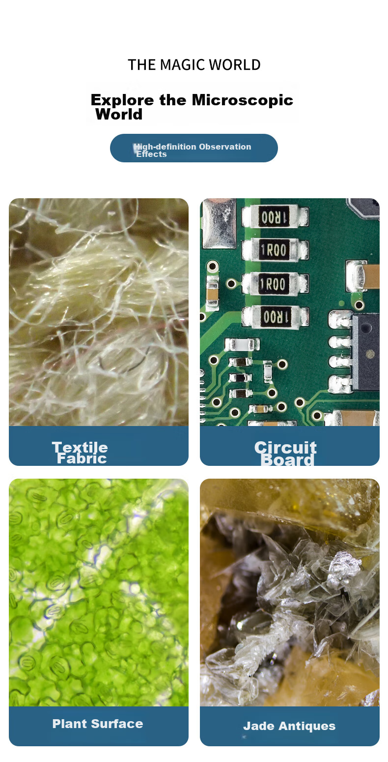 MIXOUT Digital Microscope, Electronic Magnifier, WiFi Connection to Smartphone for Photography And Video Recording, Industrial Circuit Board Repair 5