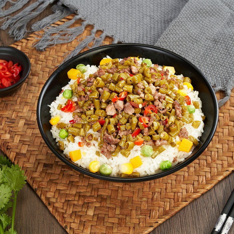 五谷道場自热米饭 酸豆角肉沫口味300g 户外速食 自热火锅 方便米饭 出游