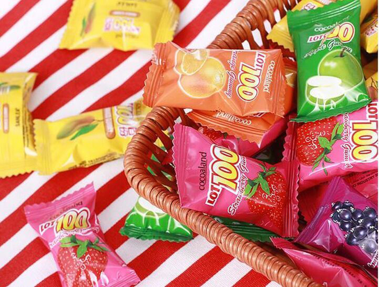 马来西亚进口一百份什果果汁软糖150g