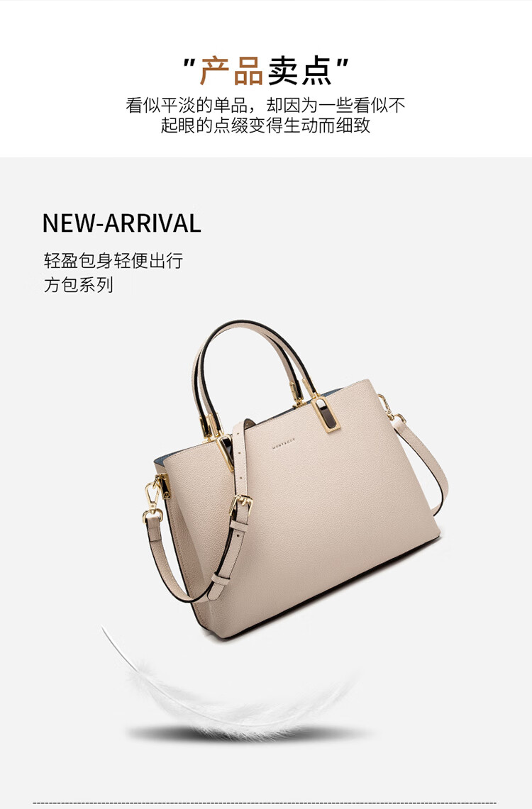MONTAGUT Women's Handbag, Large Capacity Shoulder Bag And Crossbody Bag for Women, Tote Bag, Mommy Bag, Birthday Gift 6