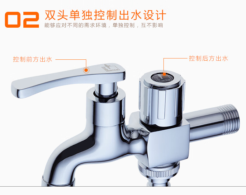 潜水艇4分快开单冷双用水龙头LS2 拖把池/洗衣机水龙头 两用水嘴 防溅水- 图片-12