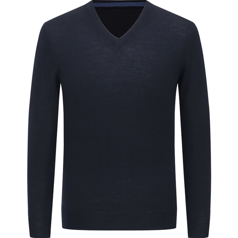 YOUNGOR Men's Autumn Winter Sweater VYQW639998FVA Navy Blue 100cm