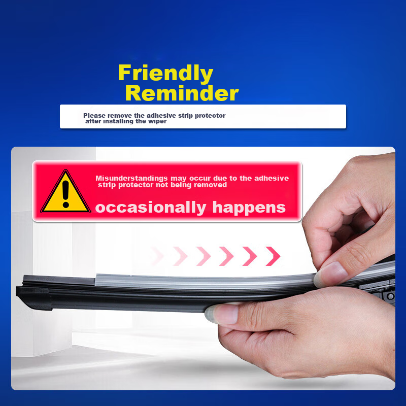 Aoming Porsche Macan Rear Wiper Blade, Rear Window Quiet Wear-Resistant Natural Rubber