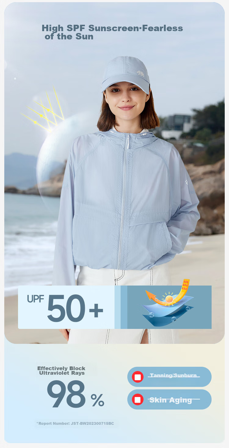 NORTHLAND Summer Outdoor Women's Cicada Wing Sunscreen Skin Jacket UPF50+ Lightweight Breathable Sun Protection Coat 2