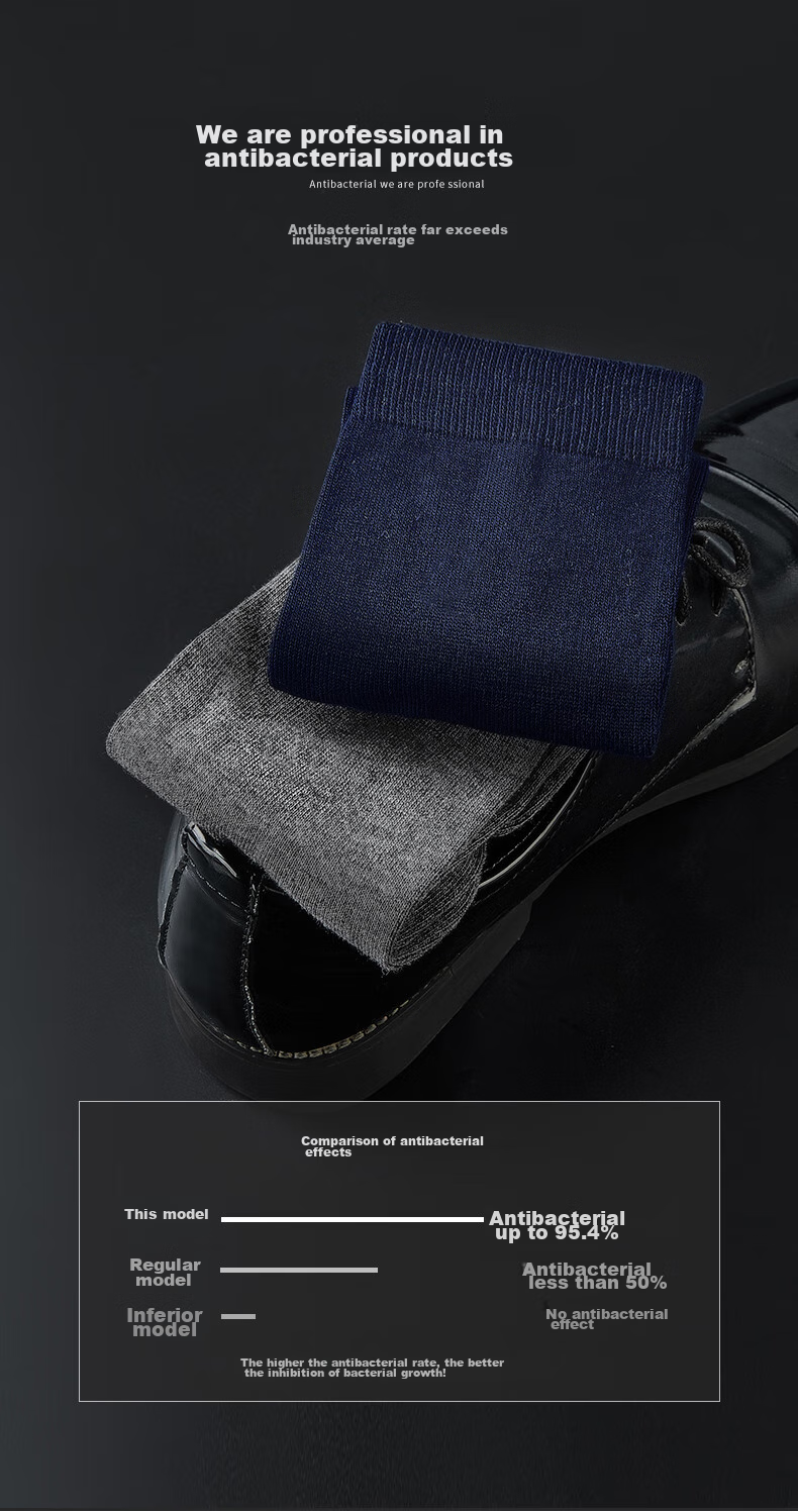 Hengyuanxiang [Hot Selling 200,000] Men's Socks, 100% Pure Cotton, Business Elite Mid-Calf Socks for Men, Sweat-Absorbing And Breathable, Spring And Summer 4