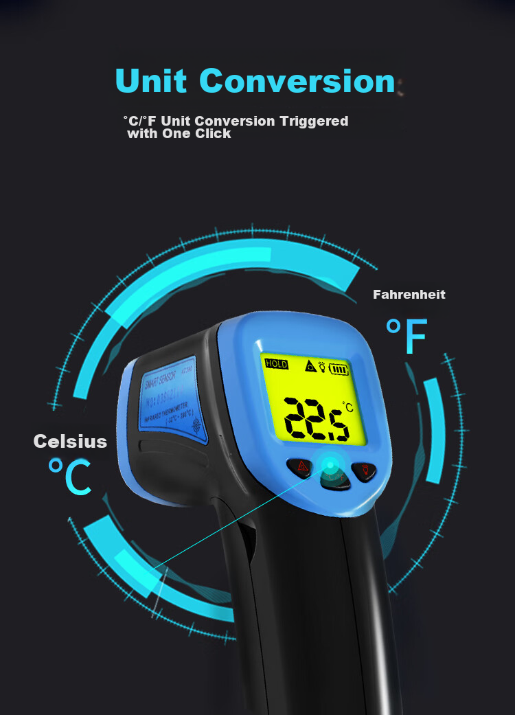 CEM AR842A+ Non-Contact Infrared Thermometer High-Temperature Industrial Temperature Gun Infrared Temperature Meter 7