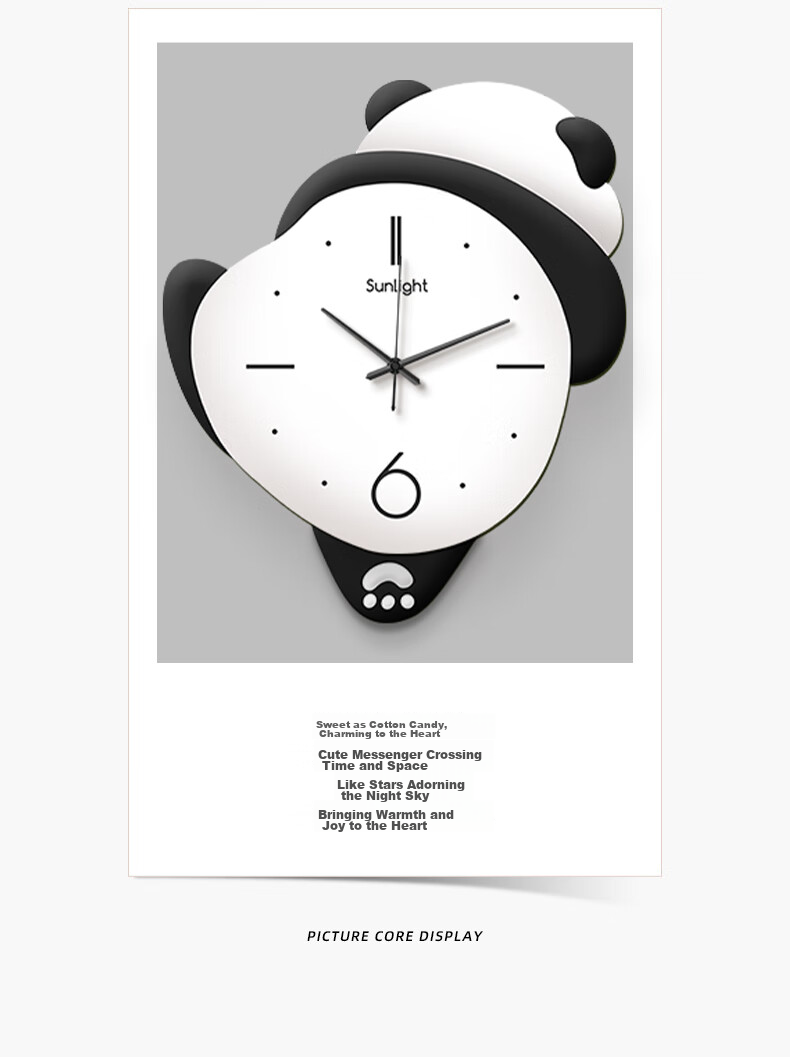 Long Time No See Vintage Style Wall Clock No Drilling Silent Creative Living Room Simple Dining Background Wall Clock 2026 New Model 4