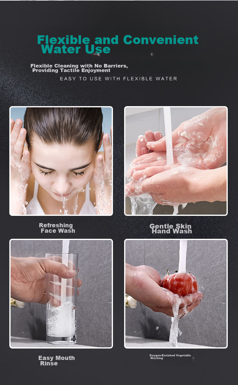 MICOE Basin Faucet Series, 304 Stainless Steel, Hot And Cold, 360° Rotating, Bathroom Washbasin And Face Washing Tap 8