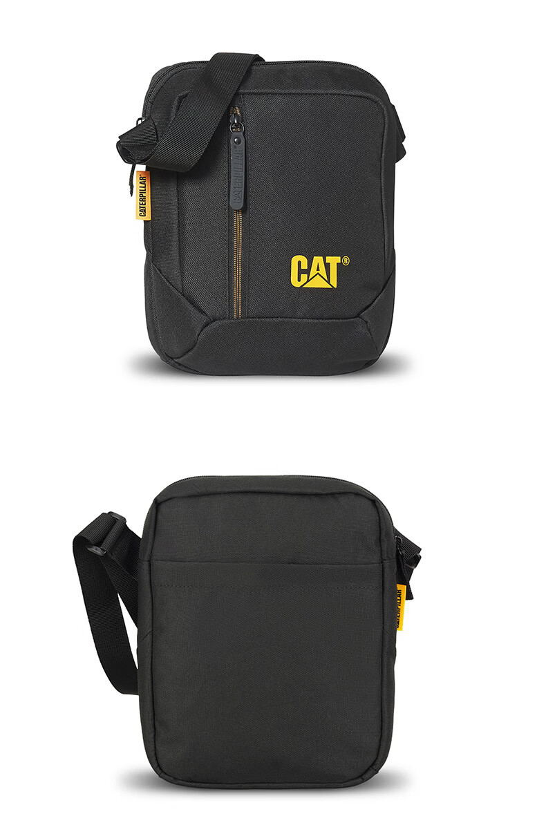 CAT Shoulder Bag, Outdoor Crossbody 10-Inch IPad Tablet Bag, Journalist Bag for Men, Black, 83614 9