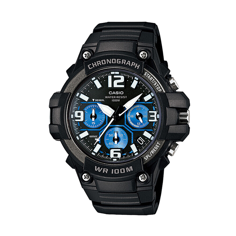 Casio Men's Watch for Students, Shockproof And Water-Resistant Electronic Smartwatch, Japanese/Korean Style, Gift for Boyfriend, MCW-100H