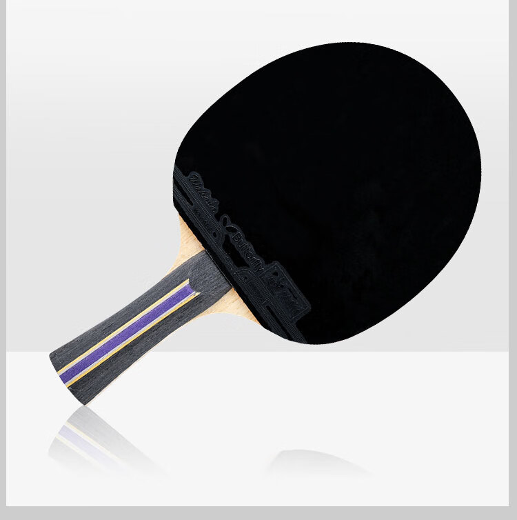 BUTTERFLY Six-Star Table Tennis Paddle, Penhold Grip, Double-Sided Reverse Rubber, Professional Competition Single Paddle 601, Includes Racket Cover 8