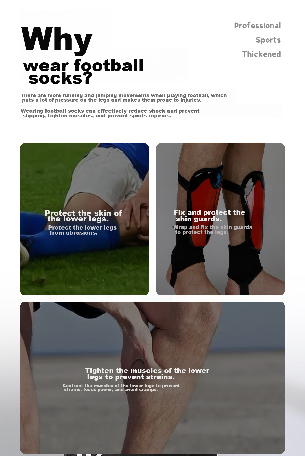 CASPIAN WOLF Soccer Socks, Long Over-Knee Socks for Men And Women, Non-Slip Children's Soccer Socks, Training Socks 6
